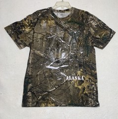Ace Sportswear Camo T Shirt Men’s Large “Coyote Alaska” Clean Graphics!