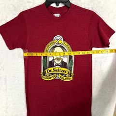 Vintage Single Stitch Graphic T Shirt S XS Fitted Dr. Seltzer’s Hangover Helper