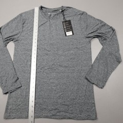 7 Diamonds Core Henley Performance Shirt Long Sleeve Dusk Blue Athletic Size S