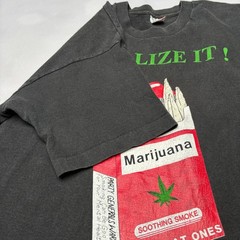 Vintage 1993 Fashion Victim Legalize It 420 Shirt Men’s XL Mary Jane Black