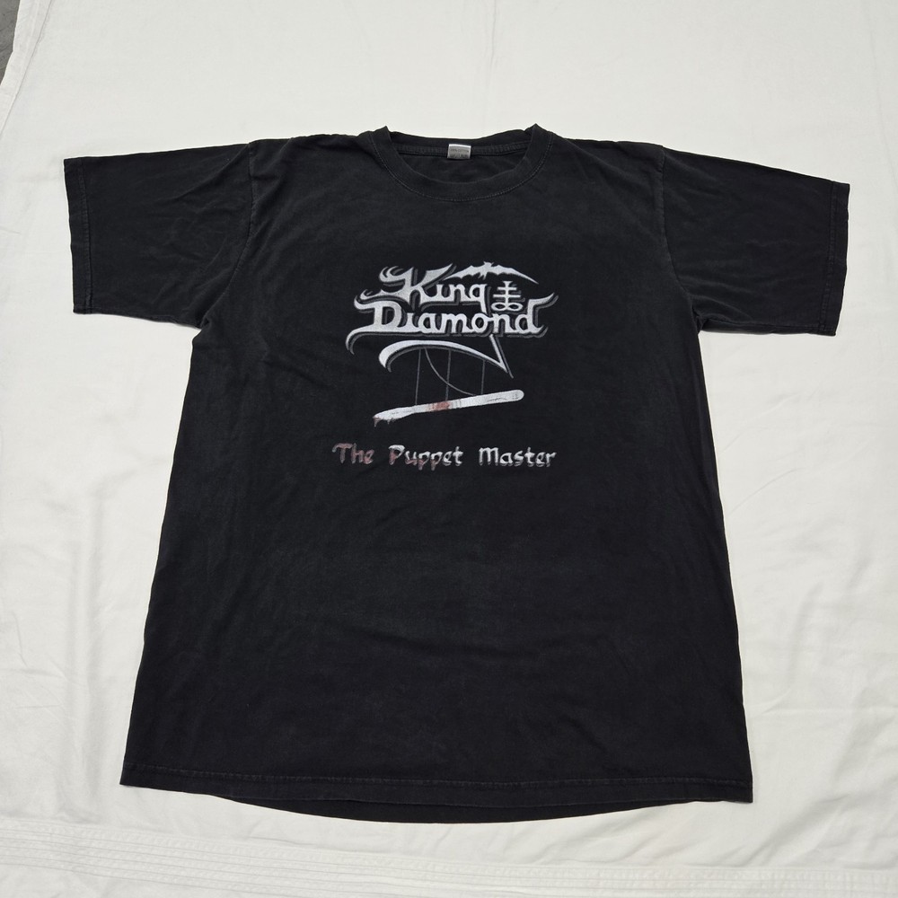 Size LARGE Men’s King Diamond The Puppet Master Graphic T-Shirt Black Band Tee