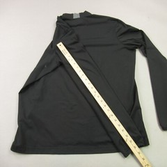 REI Shirt Mens XL Long Sleeve High Neck Outdoors Midweight Black Stretch
