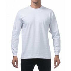 PROCLUB MENS HEAVYWEIGHT LONG SLEEVE T SHIRTS PRO CLUB CASUAL COTTON TEE SHIRT