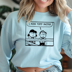 I Miss Todd Snider Long Sleeve Tee | Peanuts Inspired Classic Rock T-Shirt