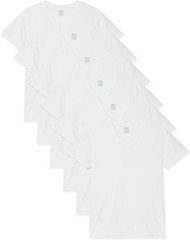 Gildan Men’s V-Neck T-Shirts, Multipack, Style G1103 XX-Large, White (6-pack)