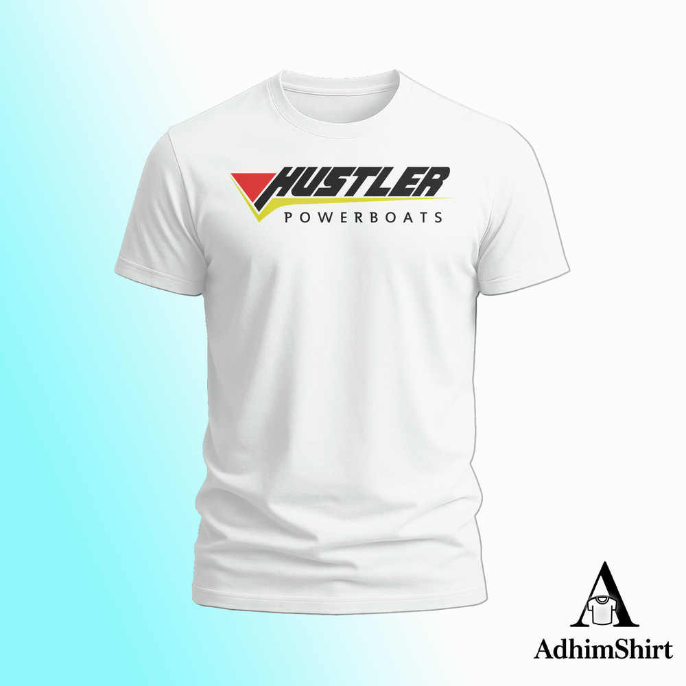 Hustler Powerboats Logo FUNNY T-SHIRT S-5XL USA many colors
