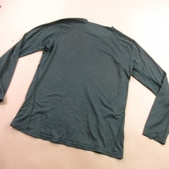 REI Shirt Mens Medium Long Sleeve High Neck Outdoors Crew Neck Blue Stretch