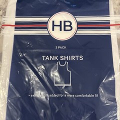 Harbor Bay 2 Pack Big Men’s White Tank Top Tee Shirt Value Pack XL