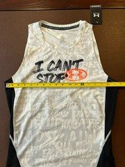 Under Armour Gray Black I Can’t Stop Sleeveless Compression Tank Top Large