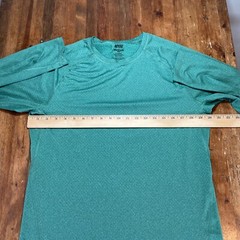 REI Co Op Shirt Mens Medium Green Pullover Long Sleeve Lightweight Performance