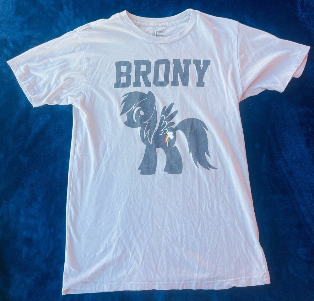 Mighty Fine Brony 2011 OFFICIAL INCREDIBLY RARE T Shirt Grey Brony HTF MLP FIM