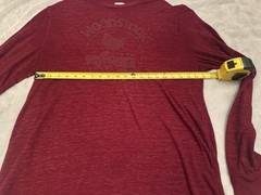 Woodstock Red Graphic Men’s Long Sleeve Shirt Heavy And Soft Material Size XL