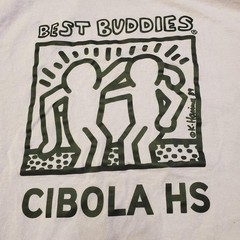 Light Purple Keith Haring Famous Best Buddies Artwork