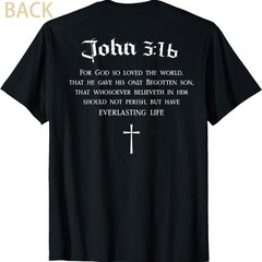 Christian Bible Verse Graphic T-Shirt Faith Religious Casual Tee