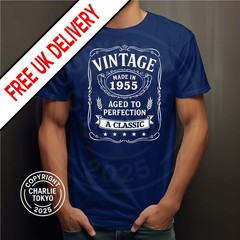 Mens 70th Birthday T Shirt 1945 Any Age any Year 40th 21st 30th 70th Gift Ladies