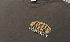 Vintage Y2K Redneck Sportsman T Shirt—Baggy Boxy Earth Tone Brown Men’s XXXL