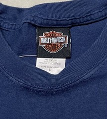 Vintage Harley Davidson T Shirt Biker US Flag Great Country Hal’s Size Large