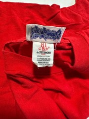 VTG Steadman Hi Cru New York Yankees Official T Shirt Red Men’s Sz Large