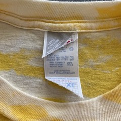 Vtg 1990s Macaw Parrot T Shirt Mens XL Yellow Acid Wash Dye Bird Animals 90s