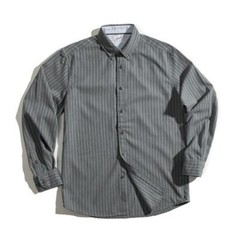 Stripe Men’s Dress Shirts Long Sleeve Coat Vintage Casual Tops Retro Fashion