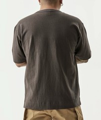 Men’s 100% Cotton Bronson Non Stock Mfg. Co. Classic Pocket T-Shirt Dark Gray L