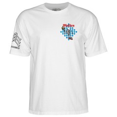 Powell Peralta BONES BRIGADE Rodney Mullen CHESS Skateboard T Shirt WHITE
