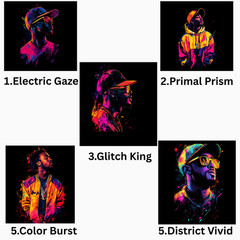 Neon Hip Hop Graphic T-Shirt, Comfort Colors T Shirt, Unisex Streetwear Tee