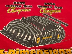 Pontiac Trans Am Graphic T Shirt 3-Dimensional Services Champions 2013-2014