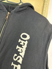 Vintage 90’s Offspring Smash Band Jacket Sleveless Shirt Rare Hooded Size L