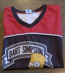Bart Simpson Pullover Medium S/S #89 Jersey LOGO “Don’t have a cow Man” 20th