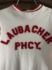 Vintage 50s/60s Los Angeles Pharmacy Rayon Cotton Jersey Tee Size 38