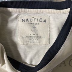 Nautica Vintage Classic Sailing Raglan Long Sleeve Shirt XL