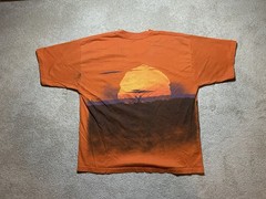 Vintage Lion King Disney Safari Horizon AOP T-Shirt XL Single Stitch 90s