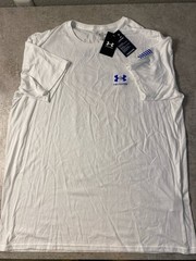 Under Armour Men’s 2XL White Freedom Graphic T-Shirt NWT Short Sleeve