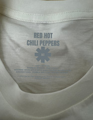 RED HOT CHILI PEPPERS UNISEX ADULT T SHIRT WHITE