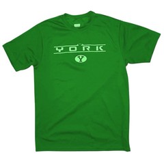 York Logo Short-Sleeve Unisex T-Shirt Kelly Green Adult Large Augusta Sportswear