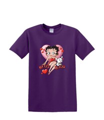 T-Shirt S to 2XL 3XL – BETTY BOOP – HEART – Solar Changing Fun Humor Adult
