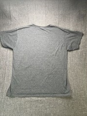 D. Dyer Inc. Shirt Men Size Medium Athletic Gray Flag Construction Short Sleeve
