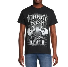 Johnny Cash Man In Black Men’s Graphic T-Shirt Tee XL (46-48)