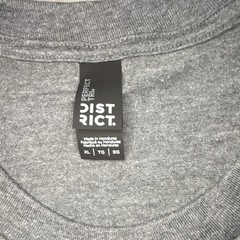 DISTRICT Perfect Tri Men’s Gray Solid Crew Neck Short Sleeve T-Shirt XL