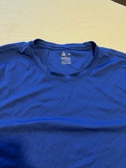 Reebok T-shirt Men M Blue Running Gym
