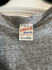Whitesville Quali-T Heavyweight Gray Cotton Short Sleeve T-Shirt Size XL