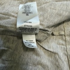 Patagonia Shirt Mens Large Beige Long Sleeve Daily Henley Organic Cotton Hiking