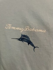 Tommy Bahama Men’s 2XL T-Shirt Light Blue “Call Me Old Fashioned” Marlin Graphic