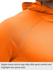 Mens UPF 50+ Sun Protection Shirts Quick Dry Long Sleeve Rash Guard Hoodie Shirt