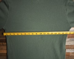 Hollister Shirt Mens Small Green Waffle Knit Thermal Long Sleeve Curved Hem S