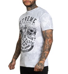 Xtreme Couture By Affliction Men’s T-shirt Blazing Roadway Skull S-5XL