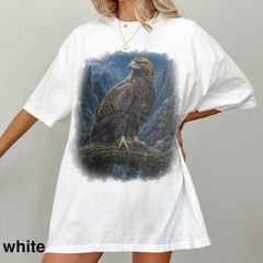 Golden Eagle Moon Comfort Tee Shirt Nature Wildlife Animal Soft