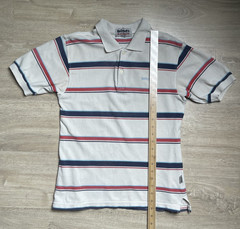 Vintage Bitch Skateboards Striped Button Up Polo T Shirt Men’s Size Medium 90S