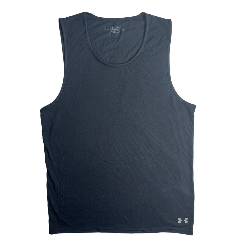 4-43 UNDER ARMOUR Men’s NWT $35 Tank Top Undershirt Black Large